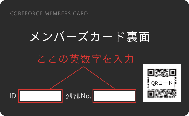 メンバーズカード裏面